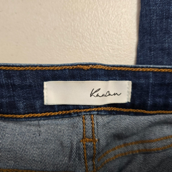 KanCan Jeans Women's 3 / 25 Blue Dark Wash Ankle Super Skinny Distressed - Picture 5 of 16